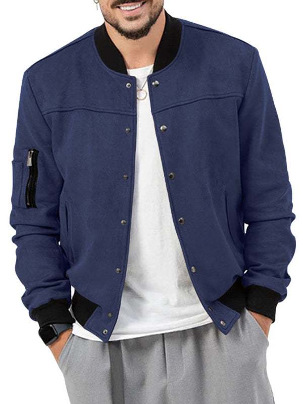 Stylish Men's Long Sleeve Cardigan Jacket for Effortless Casual Chic