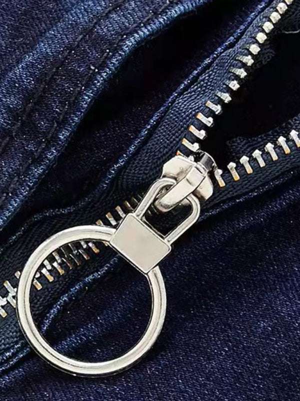 Stylish All-Season Men's Cargo Jeans for Effortless Casual Chic - MENLL