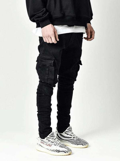 Sleek & Stylish Men's Skinny Jeans with Convenient Side Pockets
