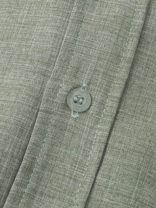 Effortlessly Stylish Men's Short-Sleeved Cotton-Linen Shirt for Spring & Summer