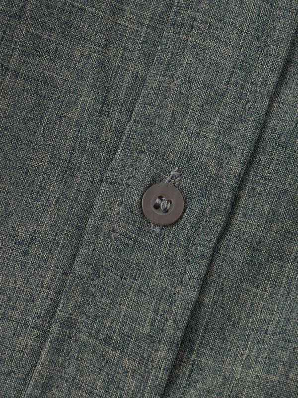 Effortlessly Stylish Men's Short-Sleeved Cotton-Linen Shirt for Spring & Summer
