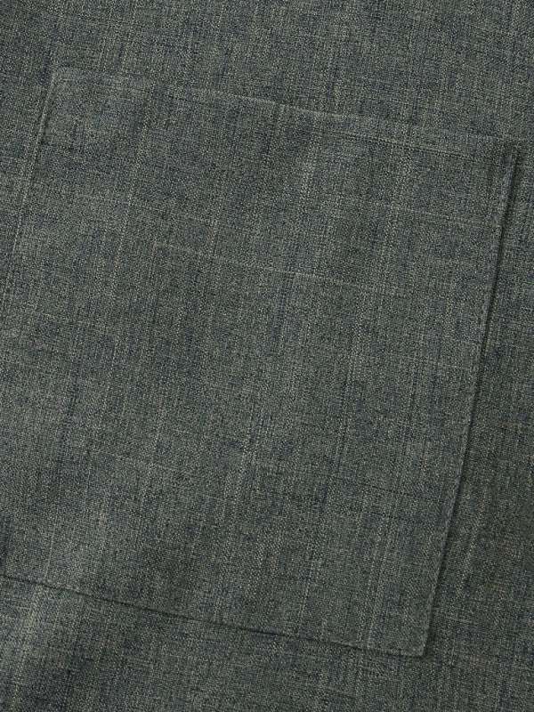 Effortlessly Stylish Men's Short-Sleeved Cotton-Linen Shirt for Spring & Summer