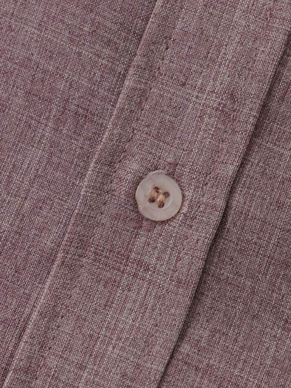 Effortlessly Stylish Men's Short-Sleeved Cotton-Linen Shirt for Spring & Summer