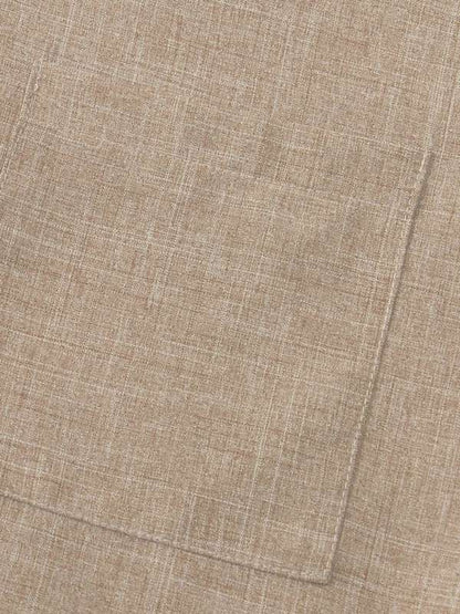 Effortlessly Stylish Men's Short-Sleeved Cotton-Linen Shirt for Spring & Summer