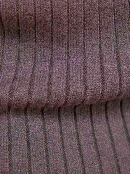 Slim Fit Men's Knitted Turtleneck Sweater – Casual Comfort for Autumn-Winter