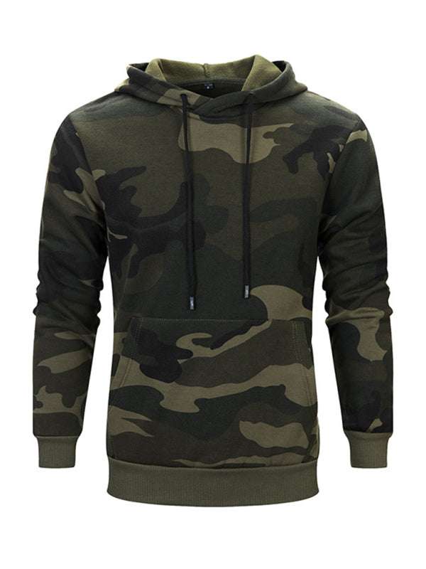 Stylish Men's Camouflage Hooded Sweatshirt - Perfect Blend of Comfort and Trend - MENLL