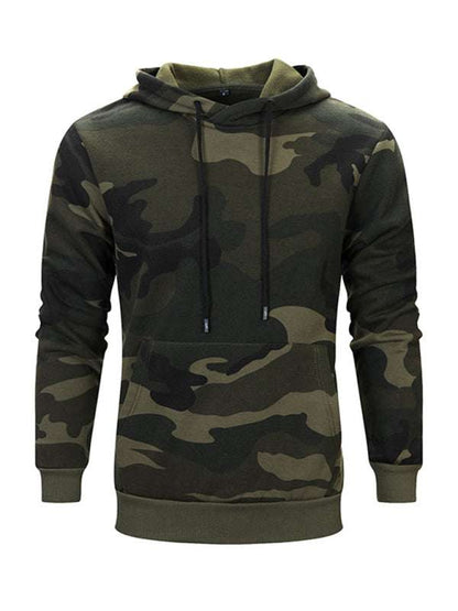 Stylish Men's Camouflage Hooded Sweatshirt - Perfect Blend of Comfort and Trend - MENLL