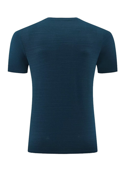 Men's Ultra-Light Ice Silk Quick-Dry Sports Tee - Perfect for Spring & Summer Activities!