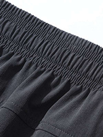Men's Versatile Quick-Dry Elastic Fitness Cargo Pants with Pockets - Perfect for Every Adventure! - MENLL