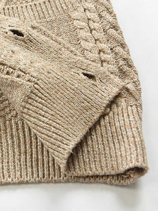 Sophisticated Acrylic Knit Cardigan for Men - Versatile Open Front Design for Business & Casual Wear - MENLL