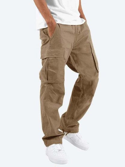 Stylish Men's Casual Cargo Trousers with Flap Pockets - Perfect for Every Occasion! - MENLL