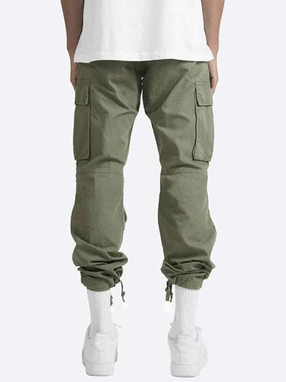 Stylish Men's Casual Cargo Trousers with Flap Pockets - Perfect for Every Occasion! - MENLL