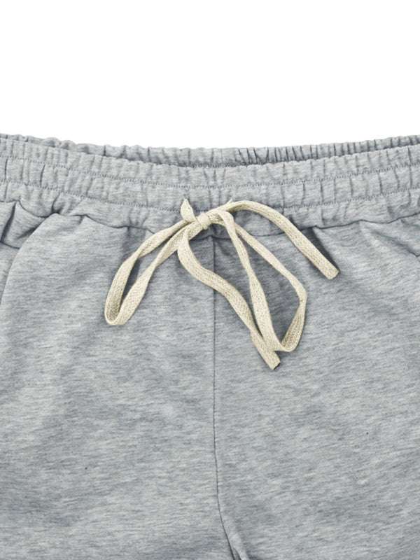 Trendy Men's Hip-Hop Casual Wide-Leg Trousers with Multi-Line Design and Button Detail - MENLL