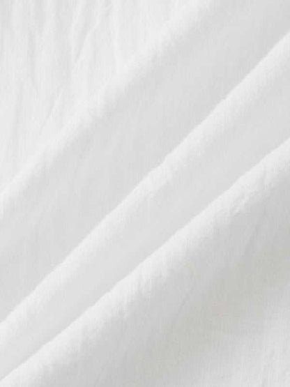Stylish Men's Cotton-Linen Stand Collar Short Sleeve Beach Shirt for Effortless Summer Vibes - MENLL