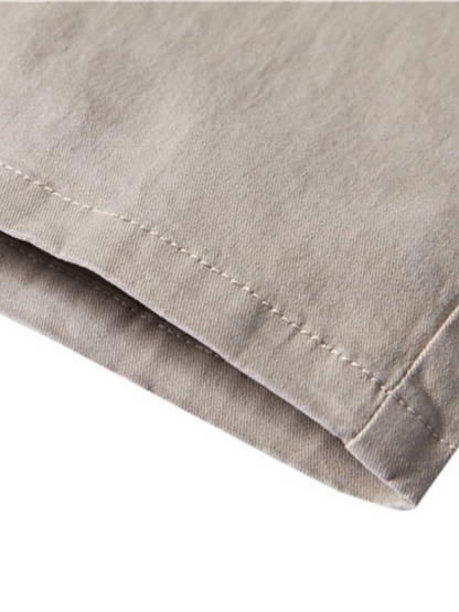 Classic All-Season Men's Versatile Solid Color Casual Trousers - MENLL