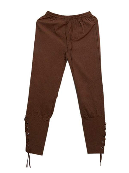 Stylish Men's Cuffed Ankle Trousers for Effortless Casual Elegance - MENLL