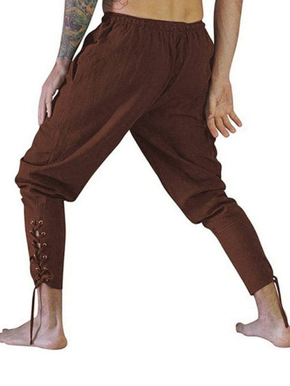 Stylish Men's Cuffed Ankle Trousers for Effortless Casual Elegance - MENLL