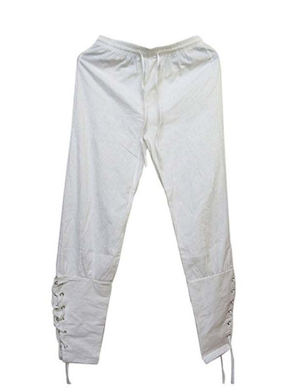 Stylish Men's Cuffed Ankle Trousers for Effortless Casual Elegance - MENLL