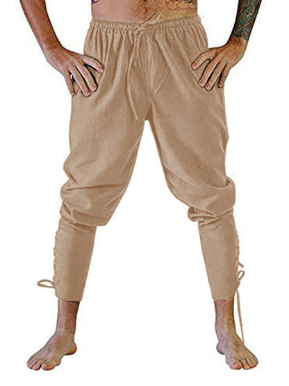 Stylish Men's Cuffed Ankle Trousers for Effortless Casual Elegance - MENLL
