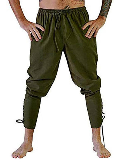 Stylish Men's Cuffed Ankle Trousers for Effortless Casual Elegance - MENLL