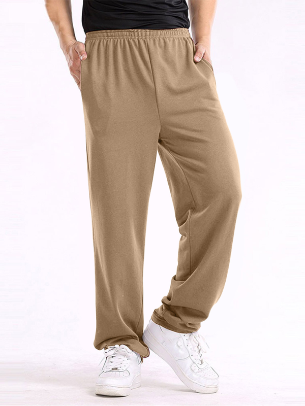 Effortlessly Stylish: Men's Lightweight Casual Loose-Fit Trousers in Solid Colors - MENLL