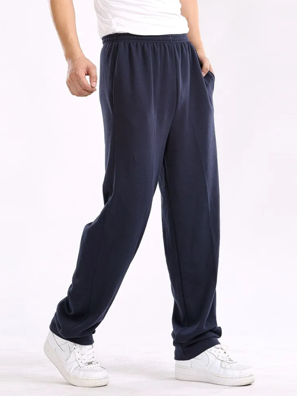 Effortlessly Stylish: Men's Lightweight Casual Loose-Fit Trousers in Solid Colors - MENLL