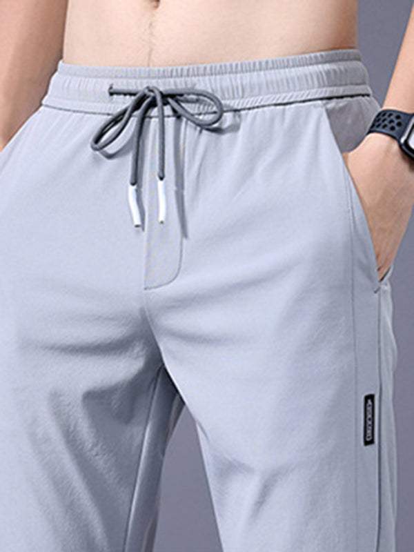 Effortless Style: Boys' Non-Iron Straight Loose Cargo Pants with Elastic Comfort - MENLL