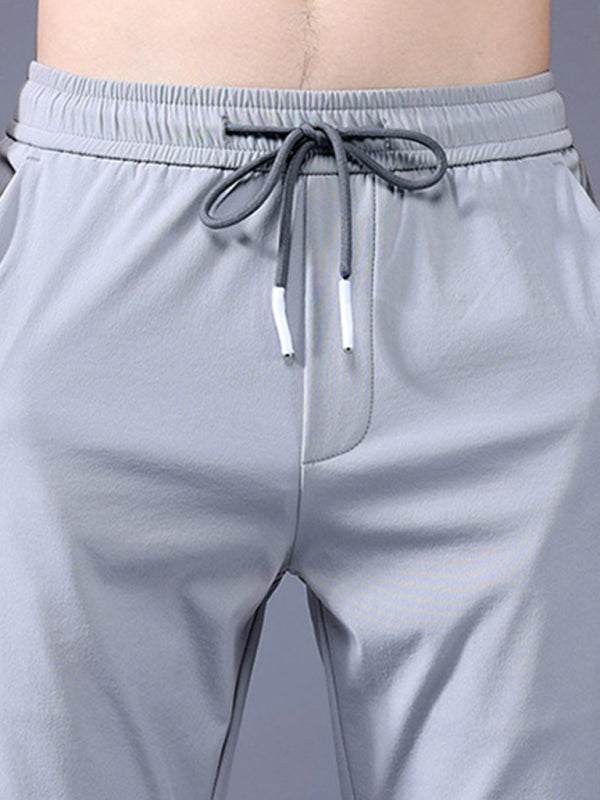 Effortless Style: Boys' Non-Iron Straight Loose Cargo Pants with Elastic Comfort - MENLL