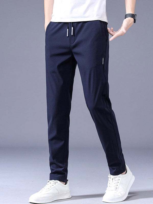 Effortless Style: Boys' Non-Iron Straight Loose Cargo Pants with Elastic Comfort - MENLL