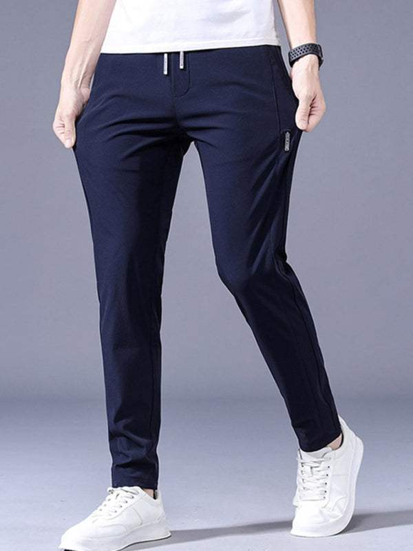 Effortless Style: Boys' Non-Iron Straight Loose Cargo Pants with Elastic Comfort - MENLL