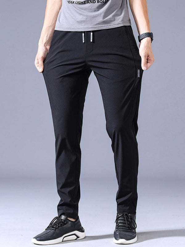 Effortless Style: Boys' Non-Iron Straight Loose Cargo Pants with Elastic Comfort - MENLL
