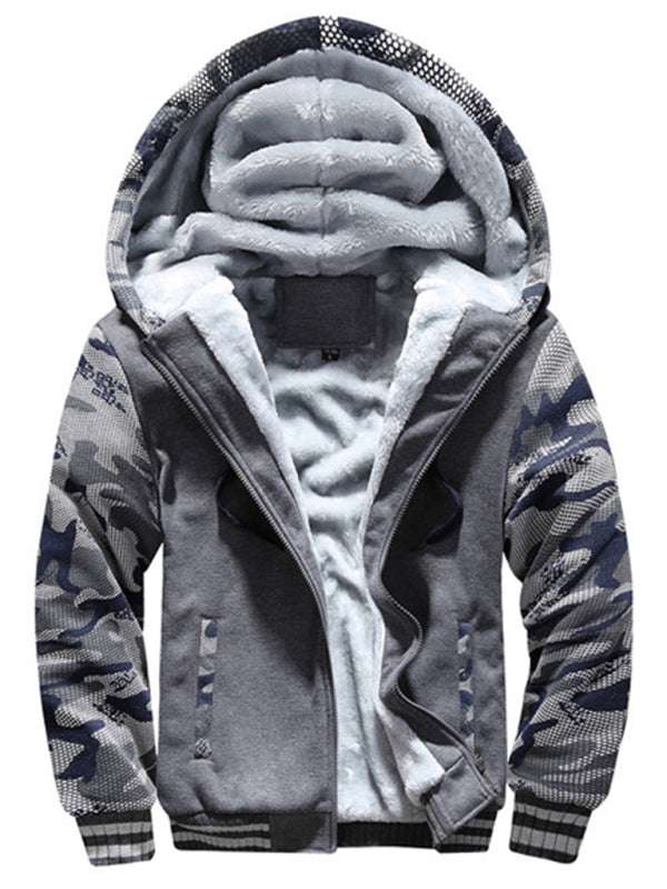 Ultimate Camouflage Cardigan: Men's Cozy Sports Sweater for Casual Warmth - MENLL