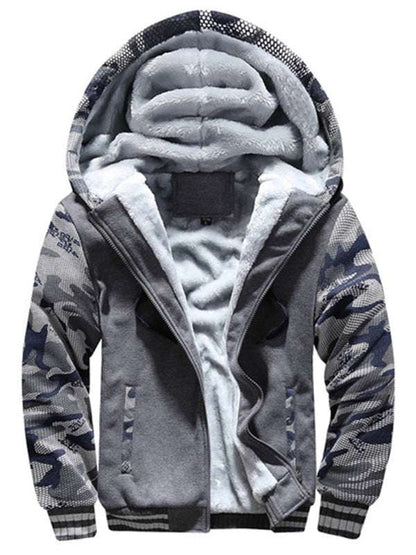 Ultimate Camouflage Cardigan: Men's Cozy Sports Sweater for Casual Warmth - MENLL