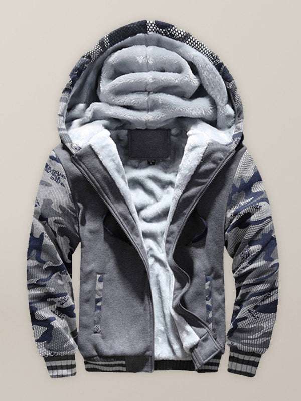 Ultimate Camouflage Cardigan: Men's Cozy Sports Sweater for Casual Warmth - MENLL