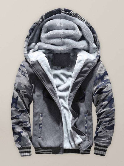 Ultimate Camouflage Cardigan: Men's Cozy Sports Sweater for Casual Warmth - MENLL