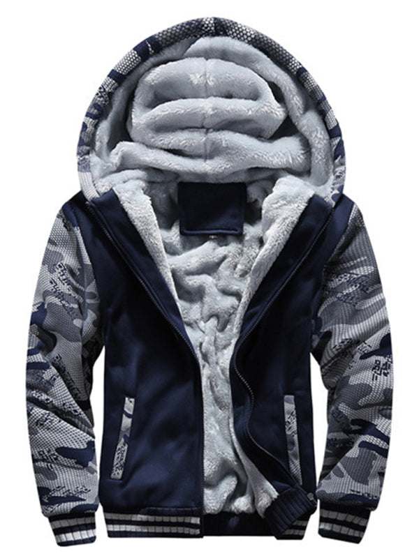 Ultimate Camouflage Cardigan: Men's Cozy Sports Sweater for Casual Warmth - MENLL