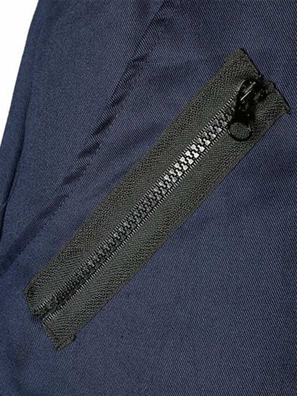 Stylish Men's Zipped Contrast Casual Trousers for Effortless Style and Comfort - MENLL