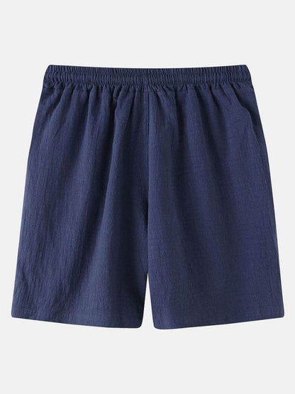Korean Style Men’s Cotton-Linen Beach Pants - Lightweight Solid Color Casual Trousers for Effortless Summer Style - MENLL