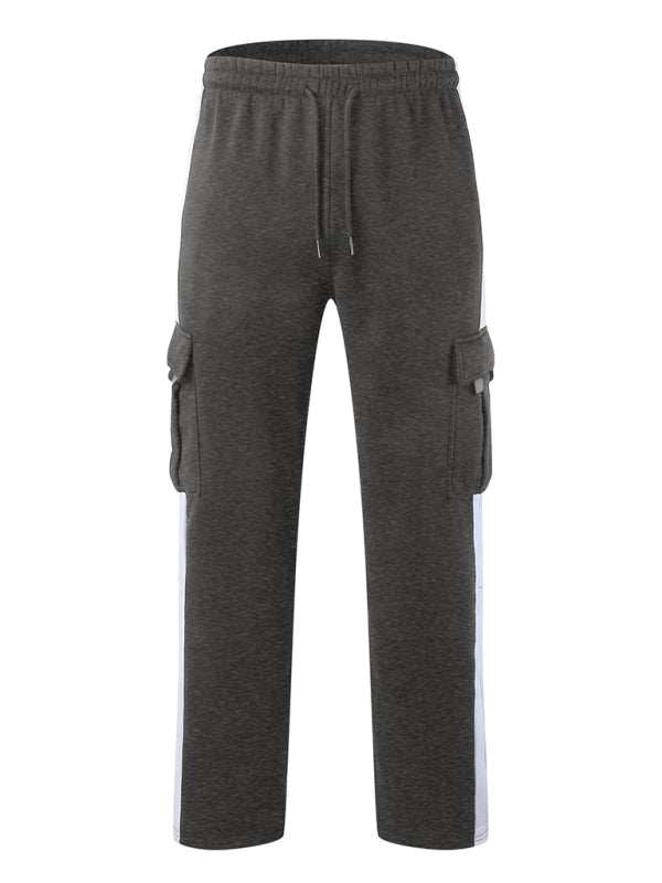 Cozy Velvet Multi-Pocket Overalls for Men - Stylish and Versatile Autumn/Winter Essential - MENLL