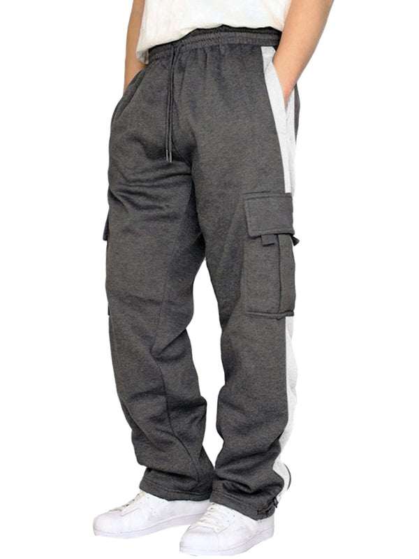 Cozy Velvet Multi-Pocket Overalls for Men - Stylish and Versatile Autumn/Winter Essential - MENLL