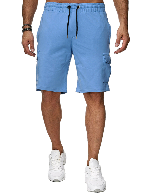 Ultimate Men's Multi-Pocket Active Shorts - Comfortable Fitness Overalls for Spring-Summer Adventures - MENLL