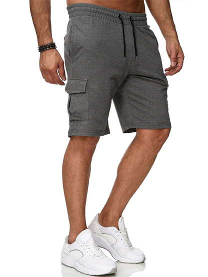 Ultimate Men's Multi-Pocket Active Shorts - Comfortable Fitness Overalls for Spring-Summer Adventures - MENLL