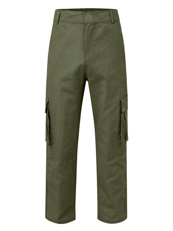 Versatile Multi-Pocket Casual Cargo Pants for Men – Comfort Meets Style - MENLL