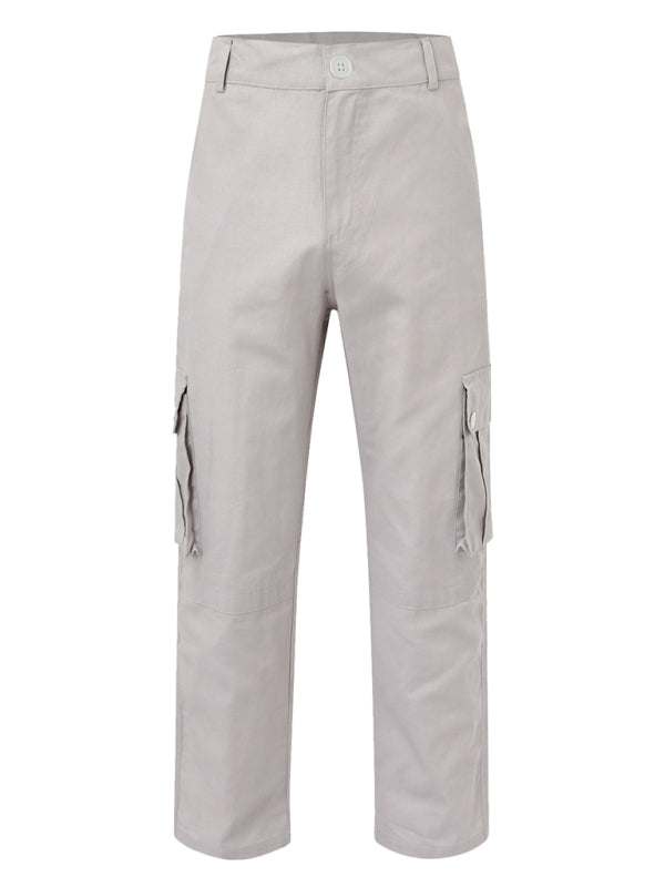 Versatile Multi-Pocket Casual Cargo Pants for Men – Comfort Meets Style - MENLL