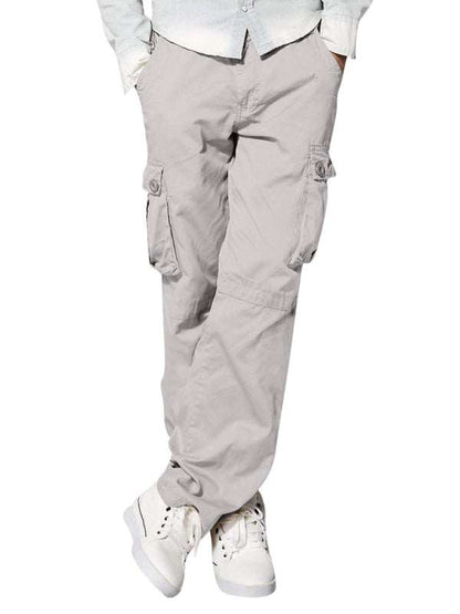 Versatile Multi-Pocket Casual Cargo Pants for Men – Comfort Meets Style - MENLL