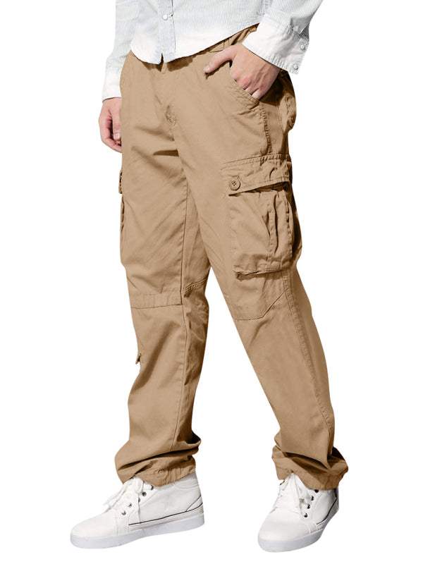 Versatile Multi-Pocket Casual Cargo Pants for Men – Comfort Meets Style - MENLL