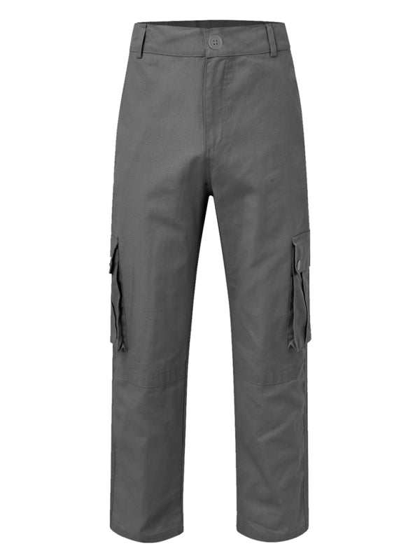 Versatile Multi-Pocket Casual Cargo Pants for Men – Comfort Meets Style - MENLL