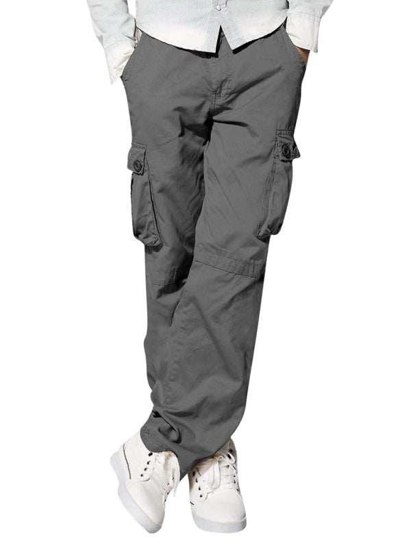 Versatile Multi-Pocket Casual Cargo Pants for Men – Comfort Meets Style - MENLL