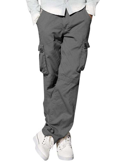 Versatile Multi-Pocket Casual Cargo Pants for Men – Comfort Meets Style - MENLL