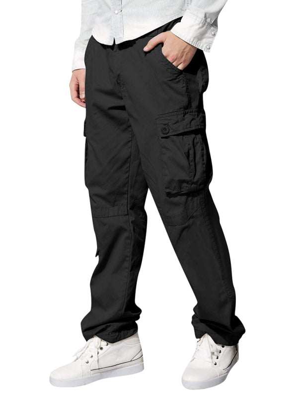 Versatile Multi-Pocket Casual Cargo Pants for Men – Comfort Meets Style - MENLL